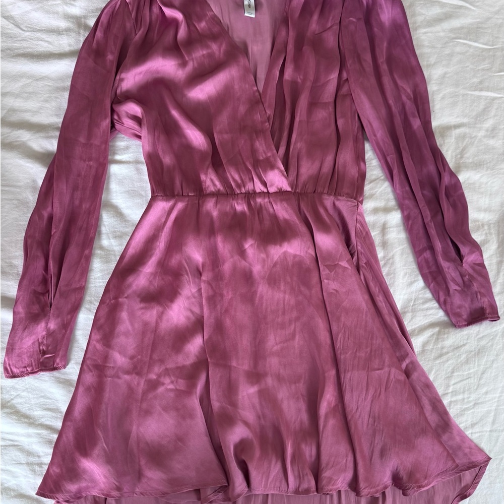 Mango Vibrant Pink Satin Blouse